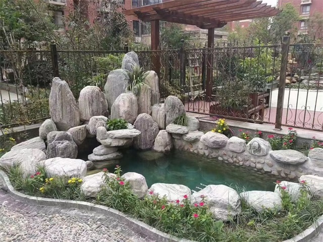 儋州家庭庭院水景设计